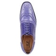 thumbnail image 4 of LIBERTYZENO Men's Eel Print Wingtip Brogue Dress Shoes, 4 of 8