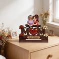 thumbnail image 4 of Figura de madera infantil con clavel en forma de corazón, decoración para el Día de la Madre, recuerdo para el hogar, regalo para mamá., 4 of 7