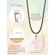 thumbnail image 2 of Colgante de Piedra Cruz de Cuarzo Hicarer Charm 2.5x2x0.5 cm, 2 of 6