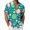 Green, variant on Casual Printed Shirt Long Sleeve Button Down Stylish Floral Geometric Pattern Comfortable Daily Wear Fashion Top/Green/L