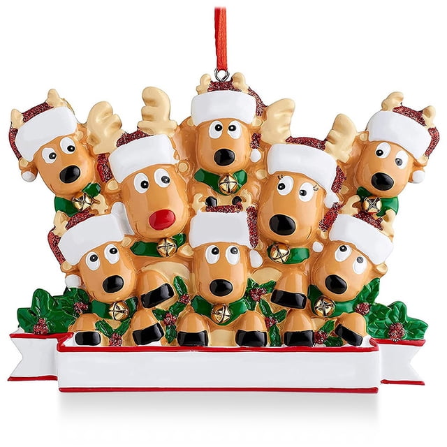 Cateissary Adorno colgante de árbol de Navidad de animales de dibujos animados, puerta de chimenea, decoración del hogar del Hotel, suministros para el Kits de decoración para fiestas 8 animales Cateissary HA009187-06