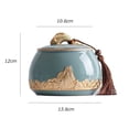 thumbnail image 2 of Boîte à Thé en Céramique Scellée Pot à Sucre Vide Boîtes de Rangement Ménagères Pot à Biscuits Décorations, 2 of 8