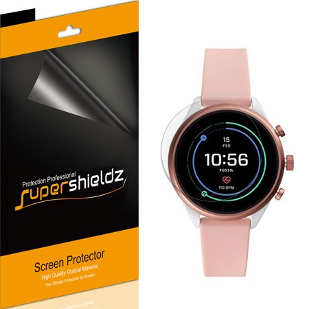 [6-Pack] Supershieldz for Fossil Sport Smartwatch 41mm (Gen 4) Screen Protector, Anti-Bubble High Definition (HD) Clear Shield