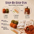 thumbnail image 4 of DIY Crochet Creature Hood Hat Kit,Halloween Fantasy Earflap Beanie with 3D Construction,Complete Crochet Starter Set for Adults Beginners,Handmade Cosplay Party Headwear Gift (J), 4 of 7