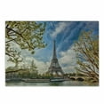 thumbnail image 1 of Paris Cutting Board, Eiffel Tower and Cloudy Sky Panoramic Photo Springtime Paris Travelling Destination, Decorative Tempered Glass Cutting and Serving Board, in 3 Sizes, by Ambesonne, 1 of 2