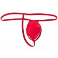 thumbnail image 2 of Fjofpr Mens Thong Underwear G String Solid Color Men's Thin Thong Men's Comfortable Body Breathable Underwear Briefs Red Free Size, 2 of 3