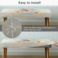 thumbnail image 6 of Chririnla Long Bench Slipcover with Beach Starfish Pattern, Polyester Spandex Elastic Soft Fabric for Dining Bedroom and Living Room, 6 of 9