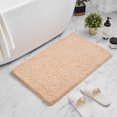 thumbnail image 3 of Coofit Bathroom Rug Super Absorbent Solid Color Non-slip Mat Floor Mat for Bedroom, 3 of 8