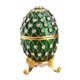 thumbnail image 4 of Caja organizadora de baratijas con forma de huevo de Pascua, figuritas, collares, soporte para joyas con forma de huevo Verde, 4 of 9