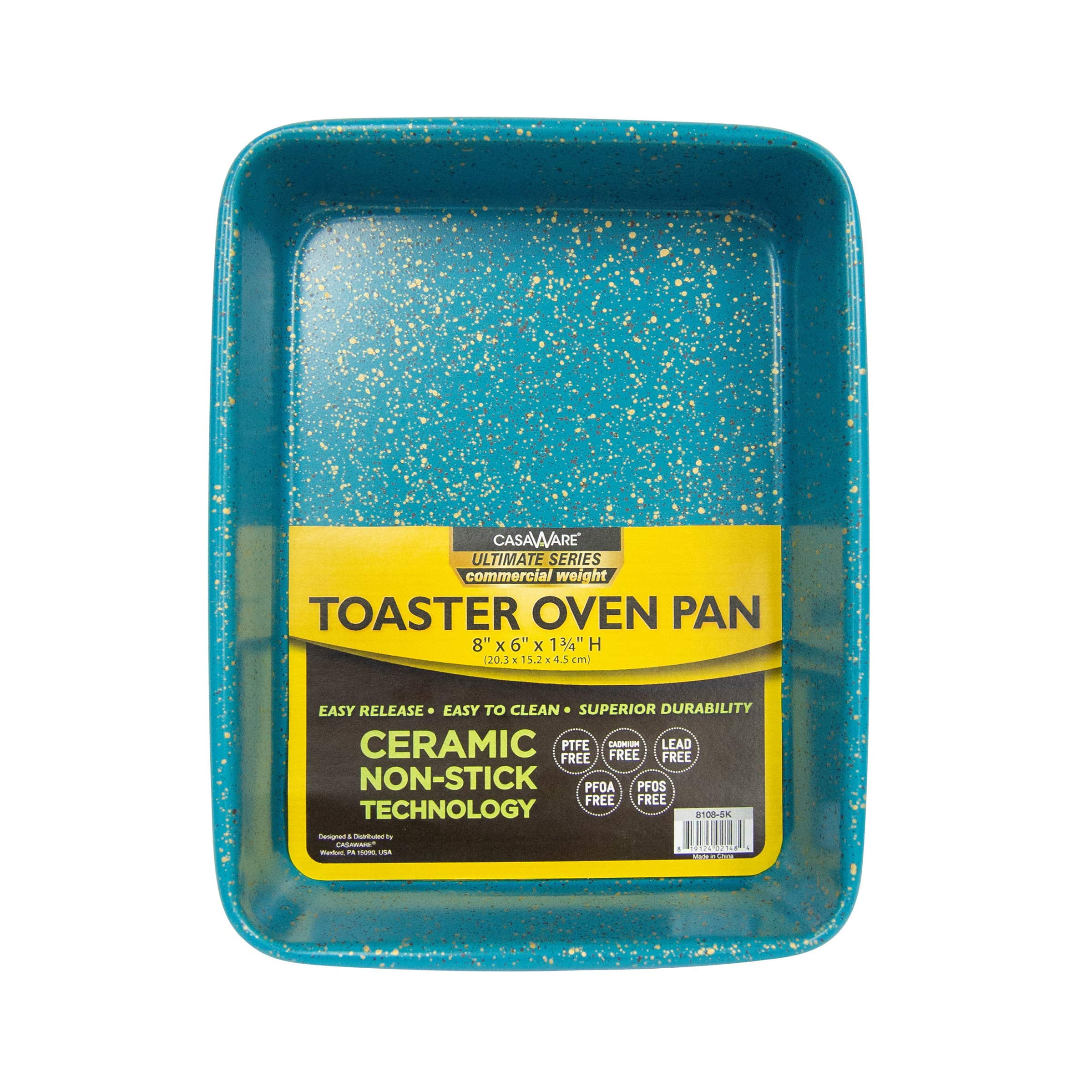 126482 Rectangle Pan 8"x6" Toaster Oven Blue