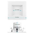 thumbnail image 3 of Luxrite 16-Pack 4 Inch Square Recessed LED Can Lights 5 Color Temperature Selectable Dimmable Wet Rated Baffle Trim, 3 of 7