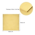 thumbnail image 2 of Uxcell Brass Sheet, 1 x H62 Metal Sheets Plates 6" Length x 6" Width x 0.02" Thickness, 2 of 5
