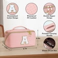 thumbnail image 3 of YOOLIFE Cosmetic Bag Makeup Travel Bag, Small Makeup Bag with Zipper Adjustable Strap Travel Make Up Organizer Case Personalized Gifts for Women, 3 of 7