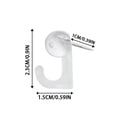 thumbnail image 2 of TIELUTT Heavy Duty Wall Hooks Pins for Hanging Pictures Decorations Kitchen Bathroom Organization Mounts Cinder Quick Support Rod Hat Clips for Tile Suction Cup No Damage Picture Hangers, 2 of 2