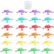 thumbnail image 1 of Ranas de plástico saltarinas de colores surtidos para niños, variedad de colores, para rellenar bolsas de regalos de fiesta (los colores pueden variar), 1 of 8