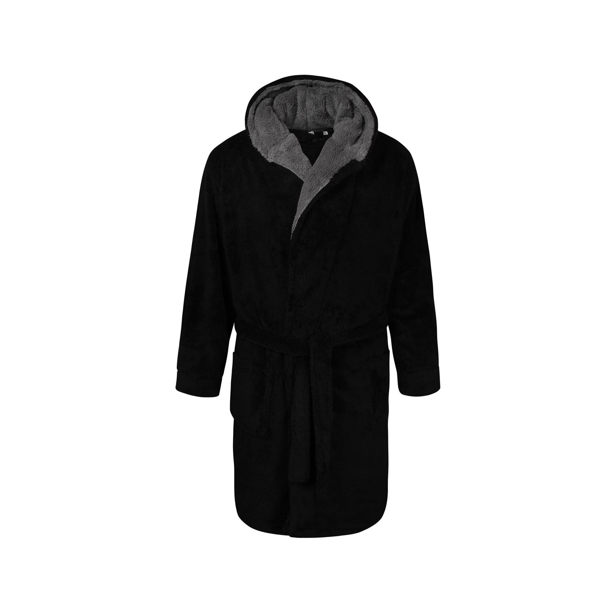 Kingsize Men's Big & Tall Hooded Microfleece Maxi Robe With Front Pockets -  Tall - L/x, Forest Plaid Multicolored : Target