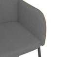 thumbnail image 5 of vidaXL Dining Chairs 2 pcs Light Grey Fabric and Faux Leather, 5 of 5