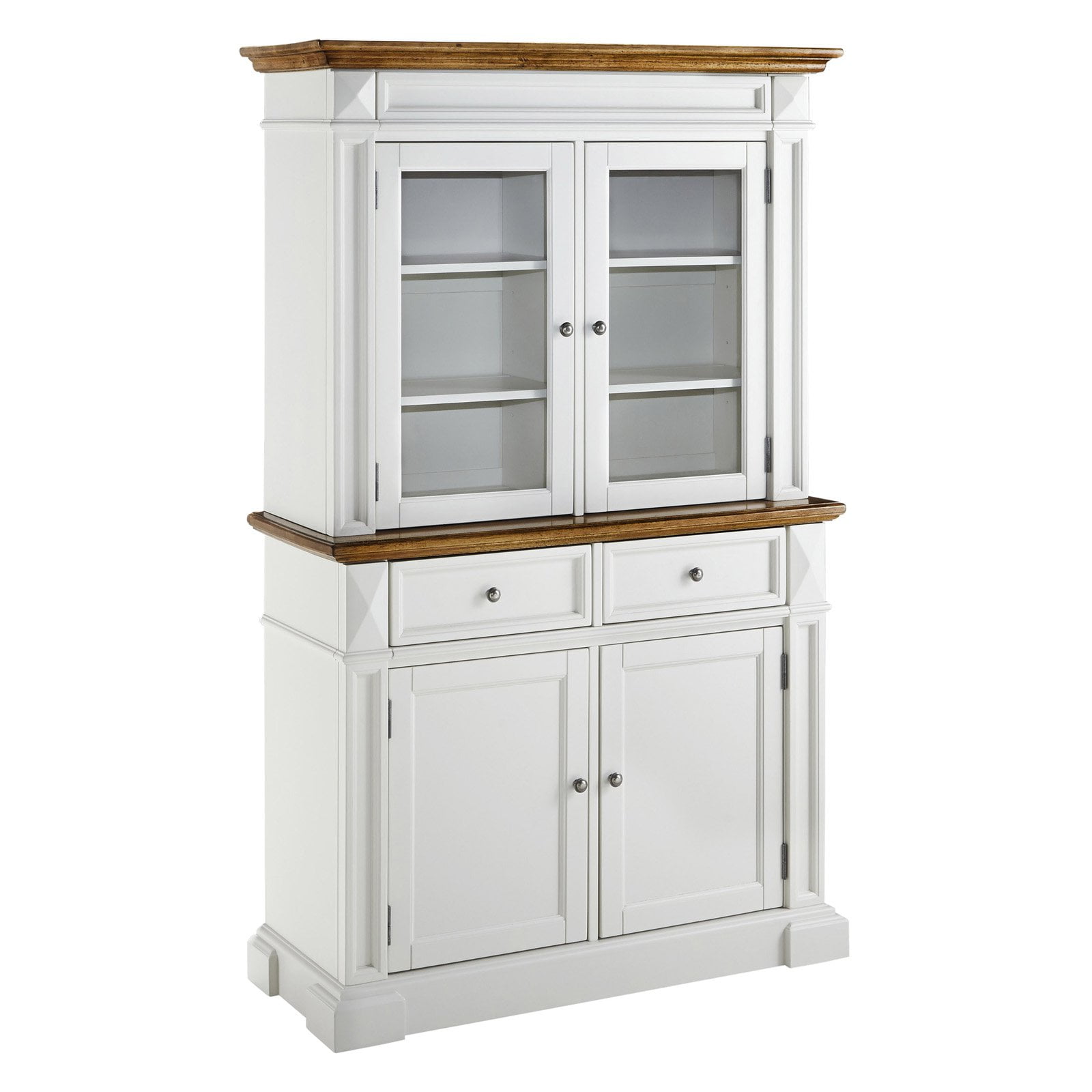 Americana Buffet And Hutch Finish Black Oak