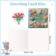 thumbnail image 2 of 6pcs Diamond Painting Kit Greeting Card, Tulip Butterfly 5D DIY Diamond Handmade Holiday Greeting Card with Envelope, Christmas Gift Congratulation, 2 of 7