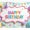 thumbnail image 3 of Colorful Design Happy Birthday Banner Decorative Pattern Ice Cream Balloons Party Prop for Kids Celebration Indoor Decoration Event Backdrop, 3 of 7