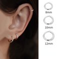 thumbnail image 1 of Pendientes Simples De Acero De Titanio Para Mujeres Mini Earclip De Orejas De Hueso Regalo, 1 of 3