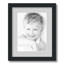 ArtToFrames 13x16" Matted Picture Frame with 9x12" Single Mat Photo Opening Framed in 1.25" Satin Black and 2" Candlewick Mat (FWM-3926-13x16)