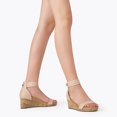 thumbnail image 6 of Dream Pairs Women's Sandals Nude Pu Platform Wedge Sandals Flat Platform Shoes Summer Comfort Size 9 B(M) US, 6 of 7