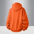 thumbnail image 3 of JSheng Men's Oversized Hoodies Pullover Long Sleeve Drawstring Sweatshirt with Pocket Fall Winter Casual Solid Loose Sweatshirts Z-Orange XXL, 3 of 3