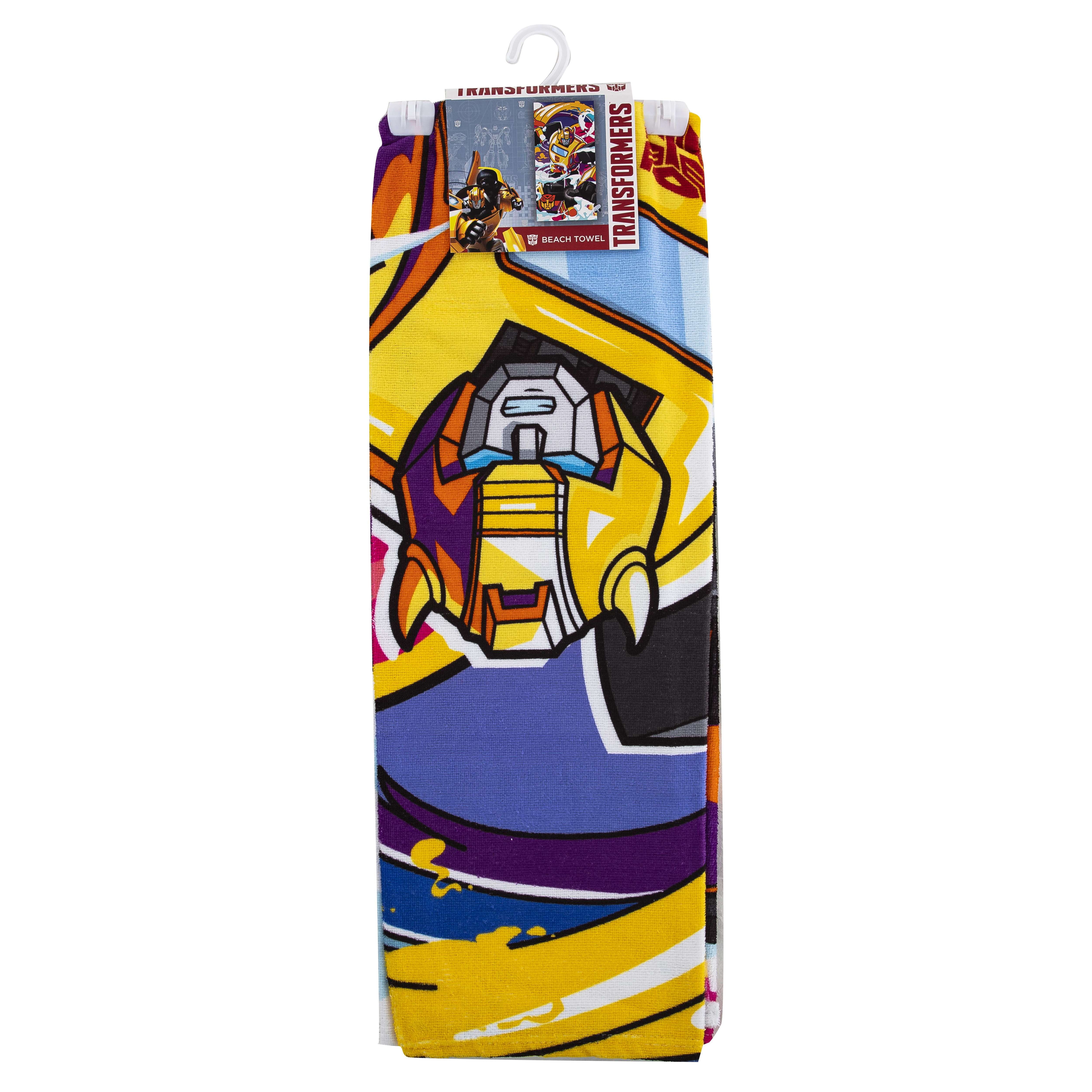 Hasbro Transformers Neon Smoke Beach Towel, 30 x 60 inches