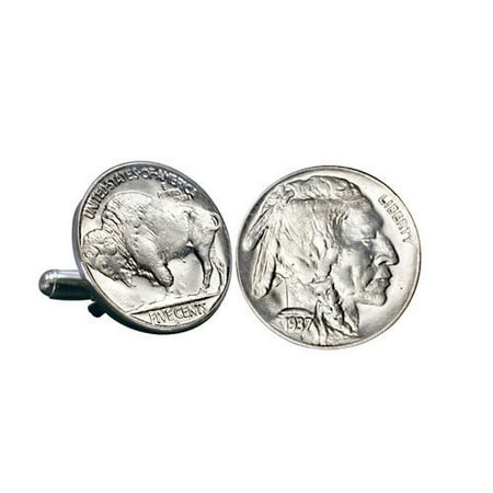Buffalo Nickel Coin Cuff Links