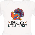 thumbnail image 4 of Inktastic Thanksgiving Daddy Little Turkey Boys or Girls Long Sleeve Baby Bodysuit, 4 of 5