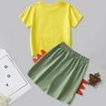 thumbnail image 4 of Jamsmile Toddler Boys Outfit Sets Summer Casual Short Sleeve Dinosaur Tops With Shorts Set Two Piece Playwear Athletic Shorts Summer Set, 4 of 5