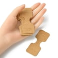 thumbnail image 4 of Kraft Paper Fold Over Jewelry Display Cards with Hanging Hole Used For Necklace Bracelet and Mobile Pendants Rectangle Peru 9x3.4x0.03cm diy, 4 of 5