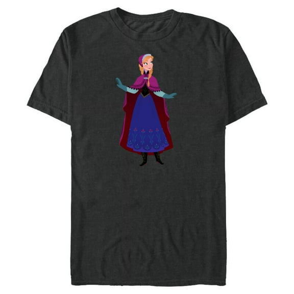 Disney Frozen Anna T-Shirt- Short Sleeve Blended T-Shirt for Adults - Customized-Dark Heather
