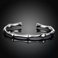 thumbnail image 7 of QQTDFG 925 Sterling Silver Charm Bamboo Bangle For Womens Fashion Bracelet -default, 7 of 7