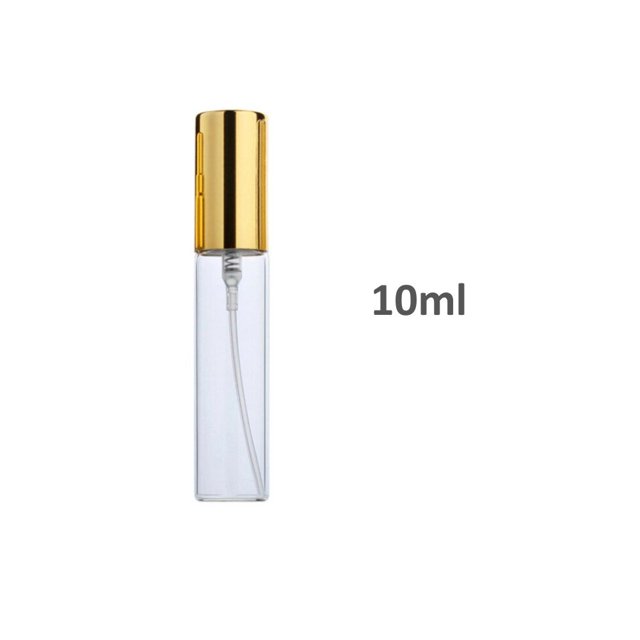 Botella de Perfume de 5ml y 10ml, Mini botella de vidrio vacía, tubo de prueba de muestra, herramienta cosmética de viaje