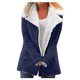thumbnail image 2 of Pntutb, chaqueta de solapa con botones de felpa compuesta cálida de invierno de talla grande para mujer, prendas de vestir, abrigo, liquidación Pntutb Pntutb-2510, 2 of 6