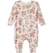 Modern Moments by Gerber Baby Neutral Super Soft Viscose Long Sleeve Coverall, Sizes Newborn - 12 Months