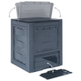 thumbnail image 4 of vidaXL Garden Composters 2 pcs Gray 23.6"x23.6"x28.7" 137.4 gal, 4 of 7