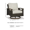 thumbnail image 4 of Signature Design by Ashley Transitional Wicker-Rattan Patio Chair in Mahogany, 4 of 4