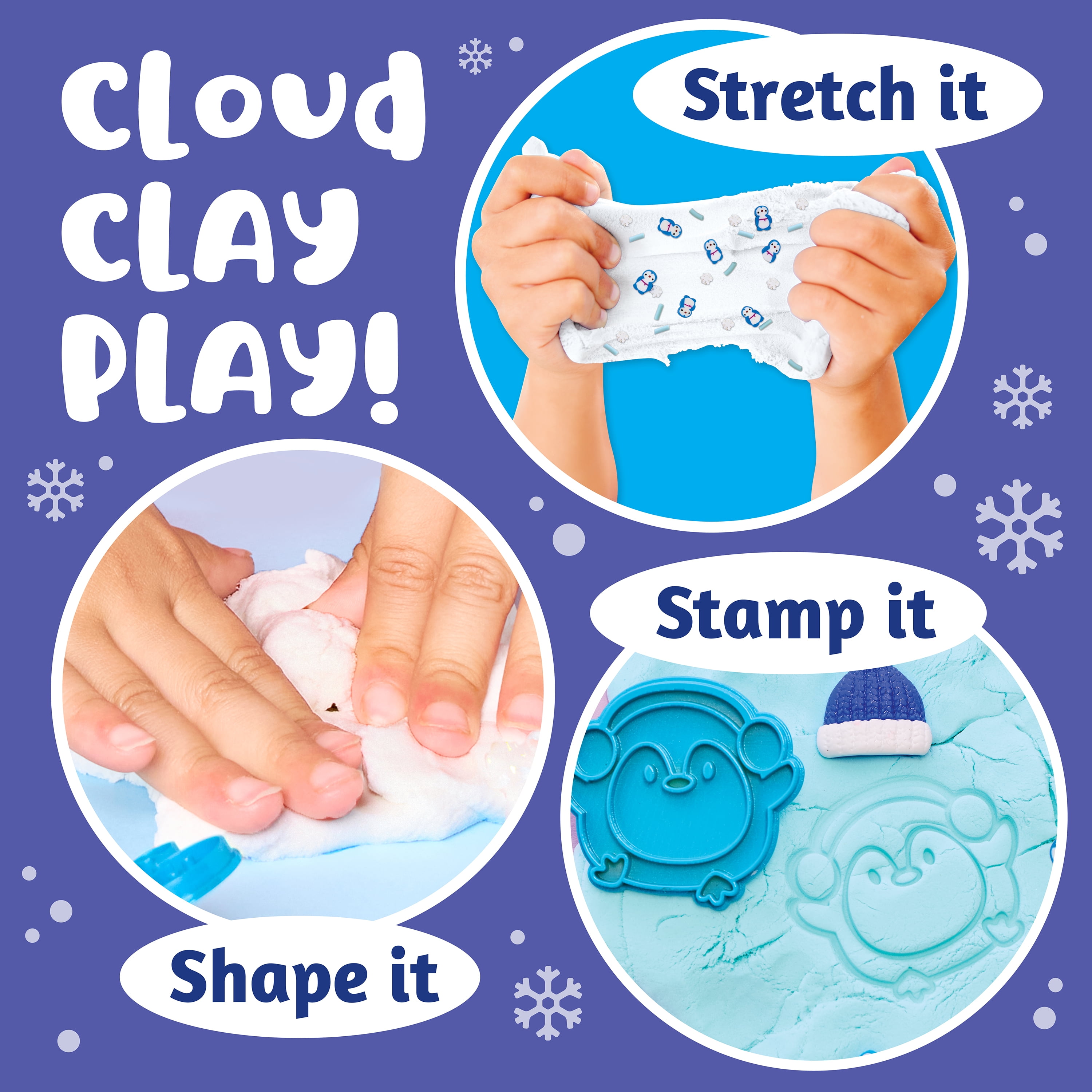 Creativity for Kids Sensory Pack Winter Kit | Squish, Shape & Play | Snowy Sensory Toys for Kids (Ages 3+)