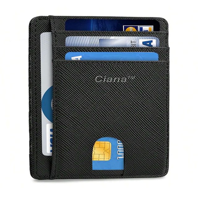 JUNWELL Slim Minimalist Front Pocket RFID Blocking Leather Wallets For Men And Women