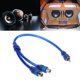 thumbnail image 1 of Kuymtek 1 cable divisor de 30 cm, 2 RCA hembra a 1 RCA macho para sistema de audio de coche., 1 of 6