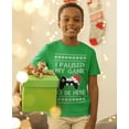 thumbnail image 2 of Tstars Boys I Paused My Game to Be Here Holiday Xmas Funny Christmas Gift Youth T Shirt, 2 of 6