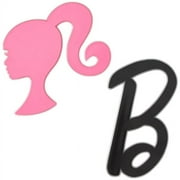 Barbie B and Silhouette Cake Decoration Layon, 2pcs