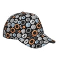 thumbnail image 3 of Kdxio Unisex Colorful Screws Pattern Baseball Cap Unisex Washed Classic Adjustable Hat, 3 of 8