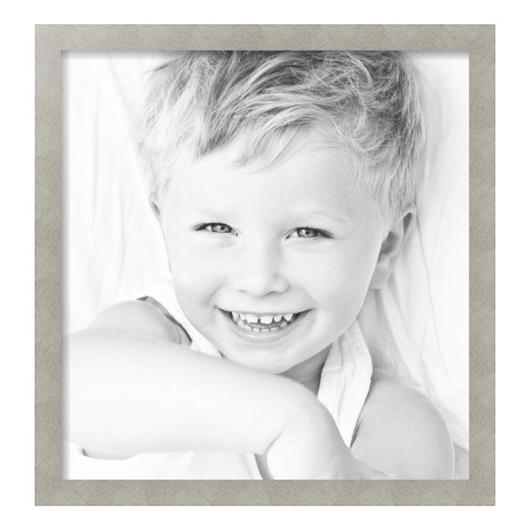 ArtToFrames 20" x 21" Classic Silver Picture Frame, 20x21 inch Gray MDF Poster Frame (WOM-4499), 2 Pack