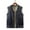 Gray, variant on Men's Coats And Jackets Hooded Men's Casual Sherlock Vest Pocket Zipper V Neck Loose Thermal Tops Jacket Coat Black L JE