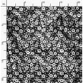 thumbnail image 2 of Soimoi Florals Printed, Polyester Fleece, Fabric by The Yard Sewing DIY Stretch Fabric 56 Inches Wide, WarmFabric for Hats, Coats, Gloves, Blankets, Black & White, 2 of 6