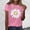 T Shirts for Women Clearance under $5 Pink, variant on VOUZZA Womens Daisy Floral Graphic T-Shirt Crewneck Short Sleeve Regular Fit Tunic Vintage Casual Summer Tee